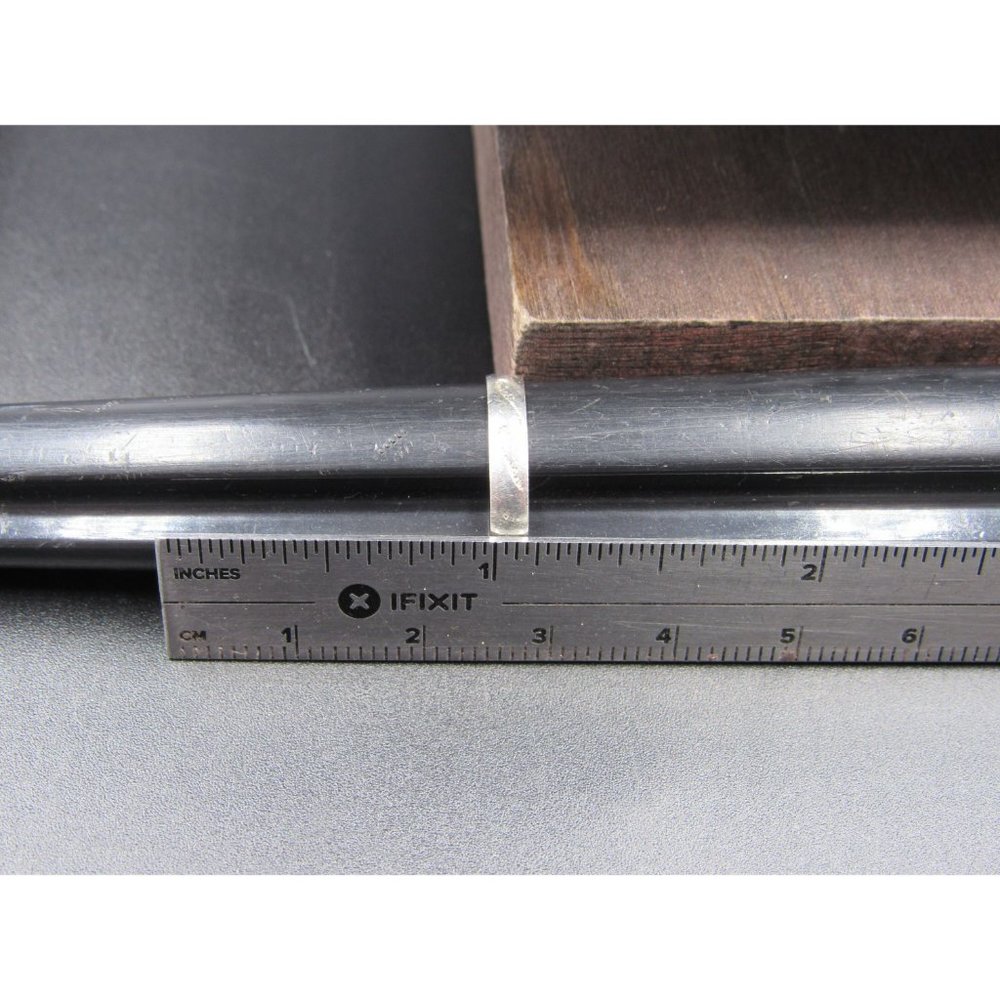 Size 4.75 Sterling Silver Petite Worn Ocean Waves Band Ring - Picture 5 of 6